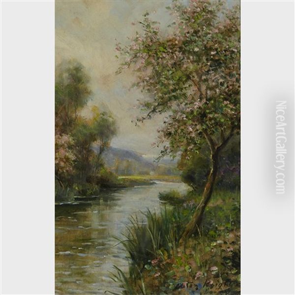 Trees In Blossom (a Souvenir From Normandy) - view 1