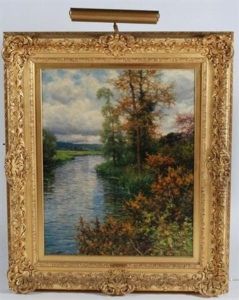 Landscape Of A Stream by Louis Aston Knight