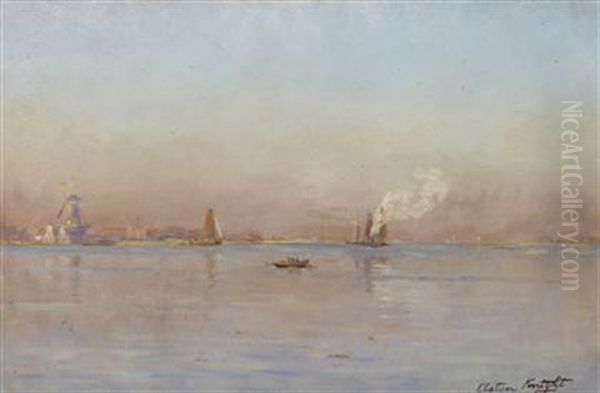 Row Boat In The Harbor - view 1