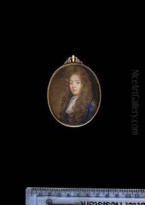 Patrick Lyon, 3rd Earl Of Strathmore And Kinghorne (1643-1695), Wearing Blue Cloak Pinned At His Left Shoulder With Six Pearl Brooch, Ochre-coloured Doublet, White Lace Jabot And Full-bottomed Natural Wig. Patrick Lyon, 3rd Earl Of Strathmore And Kinghorne (1643-1695), Wearing Blue Cloak Pinned At His Left Shoulder With Six Pearl Brooch, Ochre-coloured Doublet, White Lace Jabot And Full-bottomed Natural Wig.