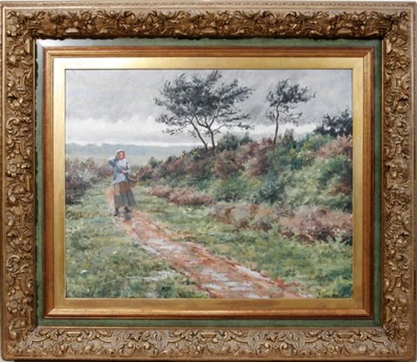 Landscape With Female Walking - view 1