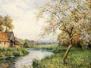 Old Mill At Meppeville, Old Mill On The Risle by Louis Aston Knight