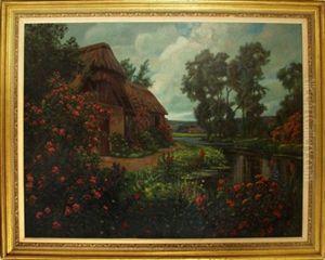 A Rustic English Cottage By A River