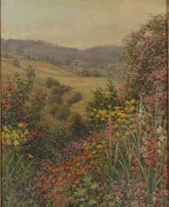 Jan's Garden - California Flowers by Louis Aston Knight