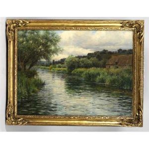 A Quiet River View With A House On The Banks