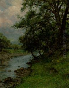 Yorkshire Bolton Abbey Woods by Louis Aston Knight
