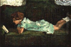Jeune Fille Allongee by Louis Aston Knight