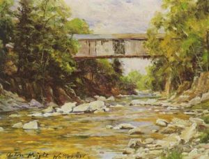 Covered Bridge - Wallingford, Ct by Louis Aston Knight
