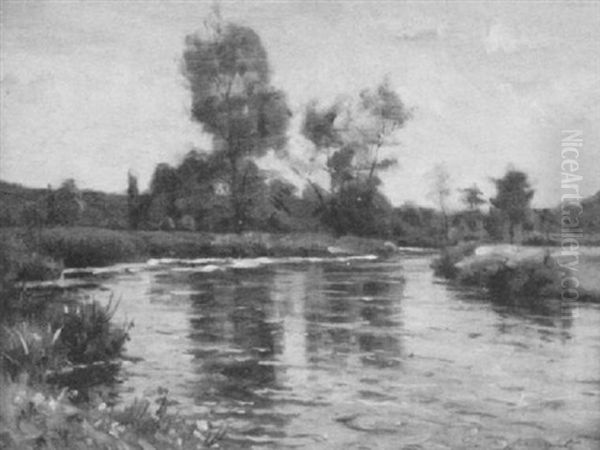 River Landscape, France - view 1