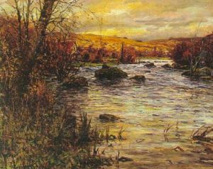 Autumn Stream by Louis Aston Knight