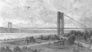 The George Washington Bridge Seen From The Upper West Side The George Washington Bridge Seen From The Upper West Side
