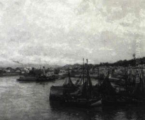 Harbor Scene Harbor Scene