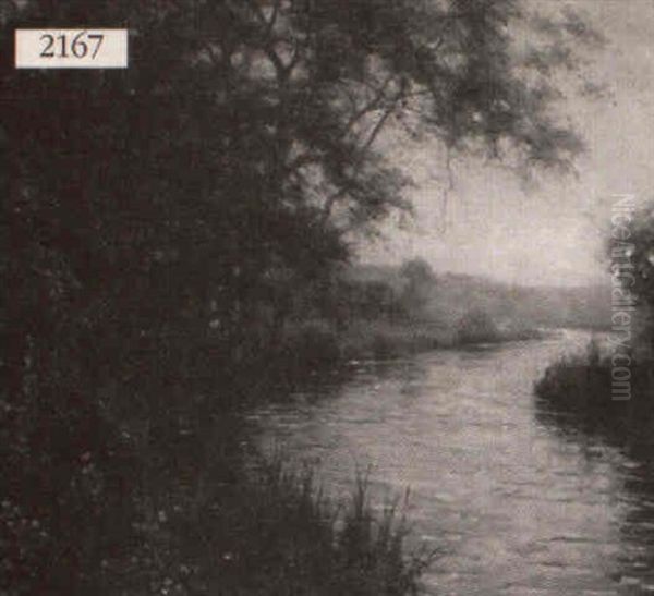 Landscape With Stream And Cottage - view 1