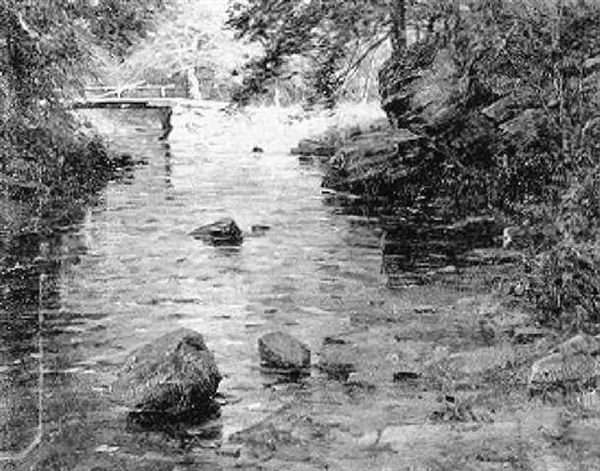 Susie's Bridge, Branford River, Connecticut - view 1