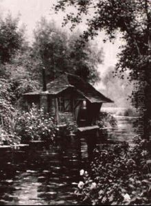 Cottage Beside A Stream by Louis Aston Knight