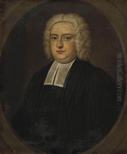 Portrait Of A Gentleman, Bust-length, In A Black Coat, Feigned Oval by Mary Beale