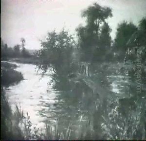 The Old Dam Below Our Mill by Louis Aston Knight