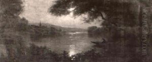 Evening Light On The Seine by Louis Aston Knight