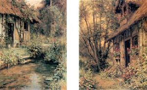 Thatched Summer Cottages by Louis Aston Knight