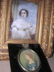 Portrait Of Mary Ann Bates (+ Portrait Of A Girl, Smllr; 2 Works) by Mary Anne Knight