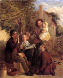 Blowing Bubbles by William Henry Knight