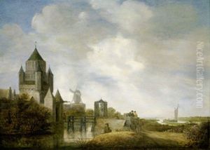 Blick Auf Die Klijne Houtpoort In Haarlem by Wouter Knijff