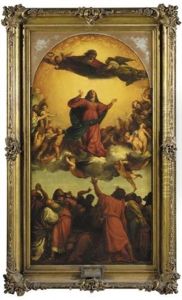 The Assumption Of The Virgin (+ The Martrydom Of St. Peter, Smaller; 2 Works After Titian) by Otto Knille