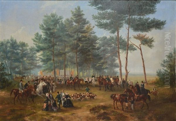 Depart De Chasse A Courre, Baden-baden - view 1