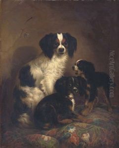 Three King Charles Spaniels Three King Charles Spaniels