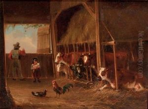 Helping Father In The Stable Helping Father In The Stable