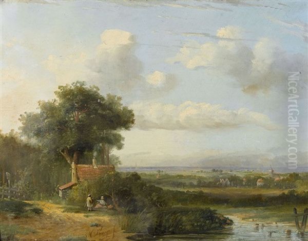 Weite Landschaft Mit Staffage - view 1