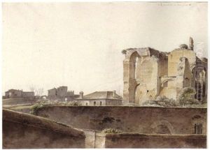The Palace Of The Caesars, Rome by Joseph Augustus Knip