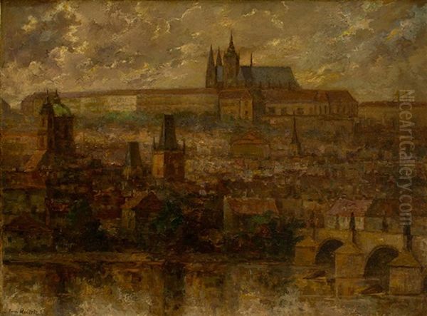 Vltava With Bridges And Prague Castle - view 1