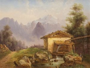 Mlyn V Horach by Hans Knoechl