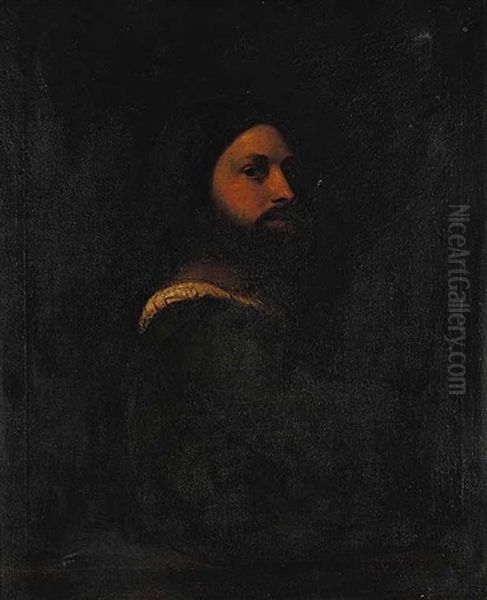 Portrait Of Aziosta By Tizian, The National Gallery Of London - view 1