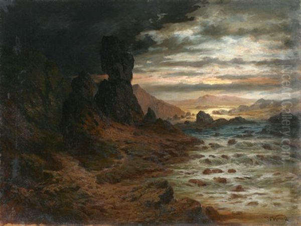 Daghestanische Landschaft Mit Wildwasser - view 1
