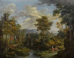 A Landscape With A Waterway by Martin Knoller