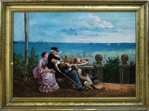 Untitled (a Seaman And His Family) by August Hermann Knoop