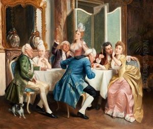 Rokokogesellschaft by August Hermann Knoop