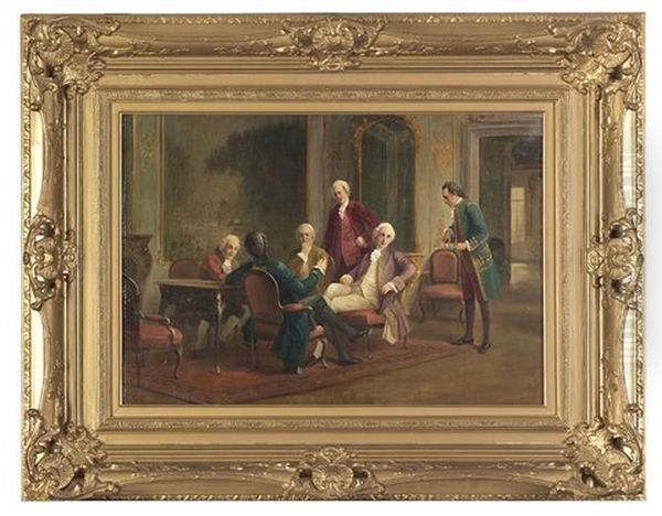 Rokoko-herrenrunde Im Salon - view 1
