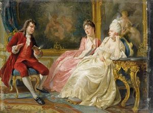 Im Salon by August Hermann Knoop