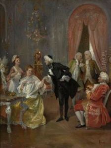 Morgendlicher Besuch by August Hermann Knoop