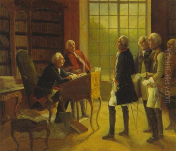 Audienz Der Generale Bei Friedrich Dem Grossen - view 1
