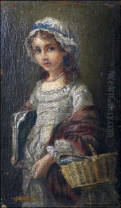 Madchen Mit Korb by Imre Knopp
