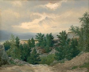 Am Regenstein Im Harz Nach Einem Gewitter by Hugo Knorr