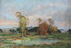 Landscape With Girl by Vaclav Knotek
