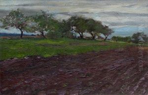 Spring Blossoms And Tilled Soil by Elizabeth Annie Mcgillivray Knowles