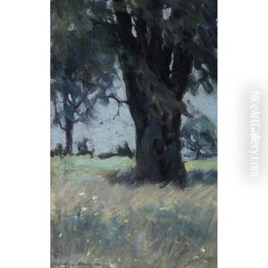 Landscape At Dusk by Elizabeth Annie Mcgillivray Knowles