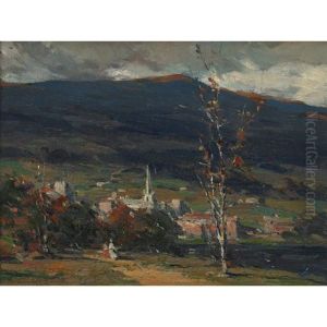 View Of A Village by Farquhar McGillivray Strachen Knowles
