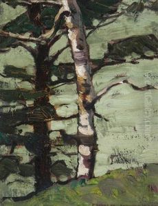 Trees At Rosebank On Lake Ontario, Near Toronto by Farquhar McGillivray Strachen Knowles